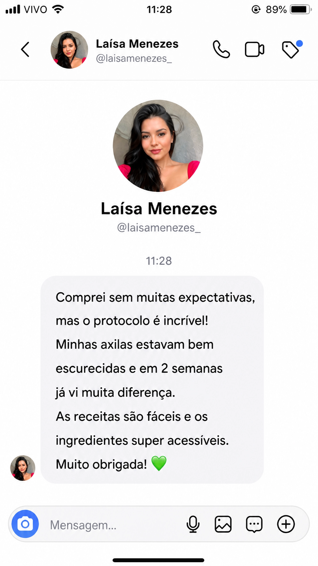 Depoimento de Laísa Menezes